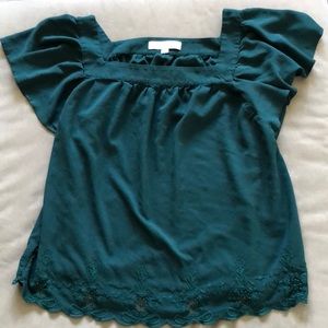 Beautiful Green  LOFT Top